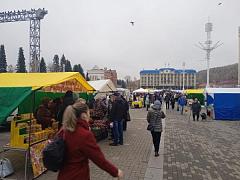 Сегодня, 14 октября, на главной площади Горно-Алтайска проходит республиканская сельскохозяйственная ярмарка