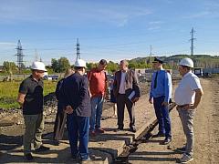 31 августа 2023 г. состоялось выездное совещание на строительной площадке индустриального парка «Алтай»