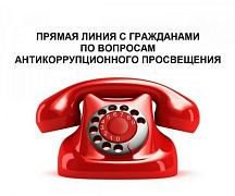 «прямая линия» с гражданами по вопросам антикоррупционного просвещения, противодействия коррупции