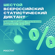Стань участником шестого Статистического диктанта – 2024
